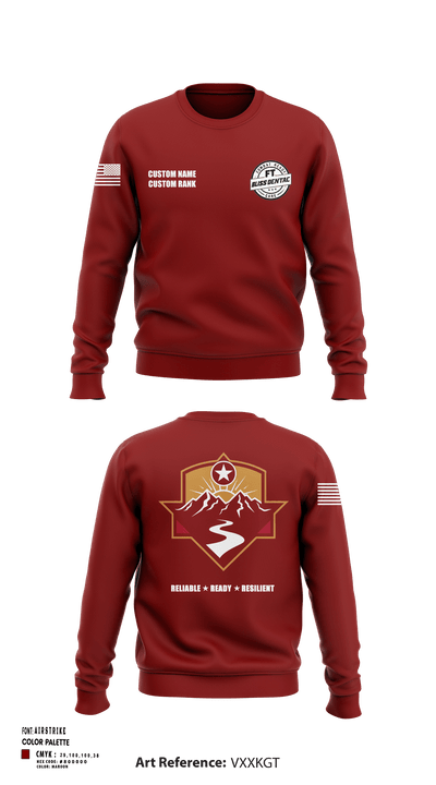 Fort Bliss DENTAC 45605501 Crew Neck Sweatshirt - 92