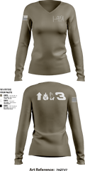1-9 FA 76255976 Women's Long Sleeve V-neck Shirt - 1