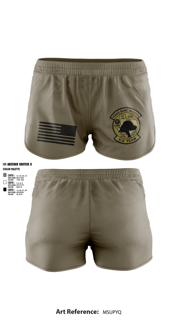 Ranger Panties, TXGW K9, Police, Teamtime, Team time, sublimation, custom sports apparel, team uniforms, spirit wear, spiritwear, sports uniforms, custom shirts, team store, custom team store, fundraiser sports, apparel fundraiser