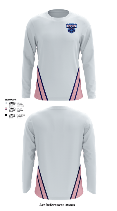 Blue devils 31475138 Long Sleeve Performance Shirt - 1