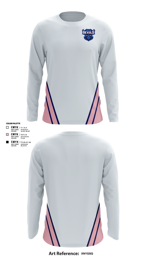 Long Sleeve Performance Shirt, Blue devils, Football, Teamtime, Team time, sublimation, custom sports apparel, team uniforms, spirit wear, spiritwear, sports uniforms, custom shirts, team store, custom team store, fundraiser sports, apparel fundraiser