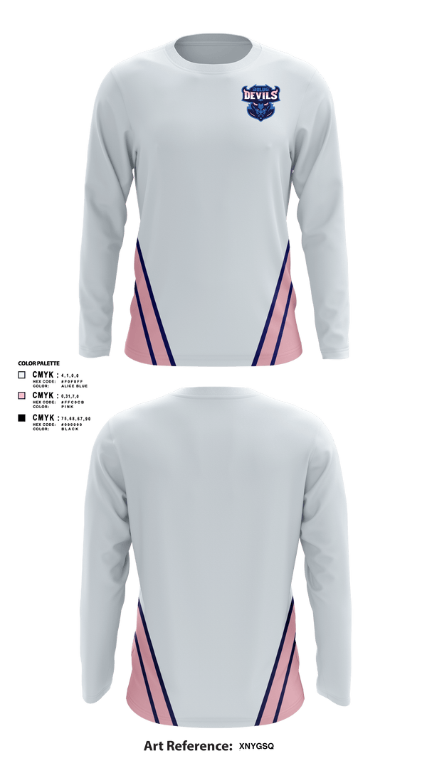 Long Sleeve Performance Shirt, Blue devils, Football, Teamtime, Team time, sublimation, custom sports apparel, team uniforms, spirit wear, spiritwear, sports uniforms, custom shirts, team store, custom team store, fundraiser sports, apparel fundraiser