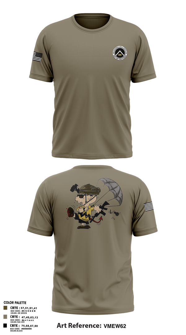 Short Sleeve Performance Shirt, 3rd Platoon, CCo, 1-508th PIR, , Teamtime, Team time, sublimation, custom sports apparel, team uniforms, spirit wear, spiritwear, sports uniforms, custom shirts, team store, custom team store, fundraiser sports, apparel fundraiser