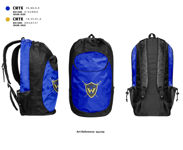 Gear Bag, Taylorsville Warrior Football, Football, Teamtime, Team time, sublimation, custom sports apparel, team uniforms, spirit wear, spiritwear, sports uniforms, custom shirts, team store, custom team store, fundraiser sports, apparel fundraiser