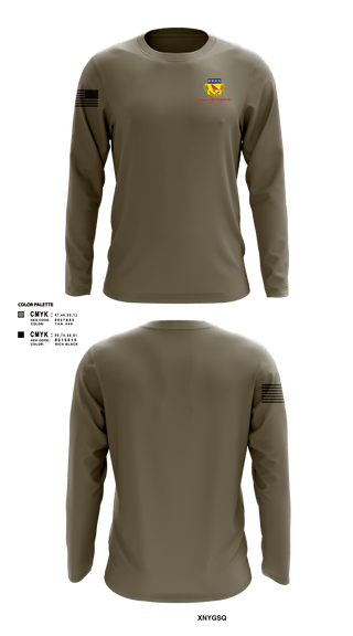 Long Sleeve Performance Shirt, Alpha BTRY 2/138th FA, National Guard, Teamtime, Team time, sublimation, custom sports apparel, team uniforms, spirit wear, spiritwear, sports uniforms, custom shirts, team store, custom team store, fundraiser sports, apparel fundraiser