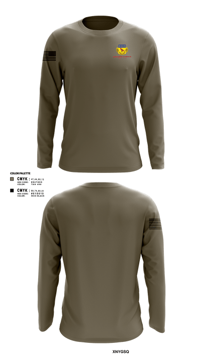 Alpha BTRY 2/138th FA 84014015 Long Sleeve Performance Shirt - 102