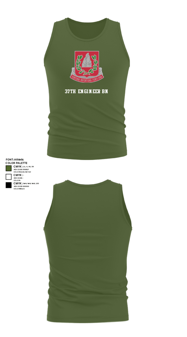 Tank Top, 37th engineer bn, Army, Teamtime, Team time, sublimation, custom sports apparel, team uniforms, spirit wear, spiritwear, sports uniforms, custom shirts, team store, custom team store, fundraiser sports, apparel fundraiser