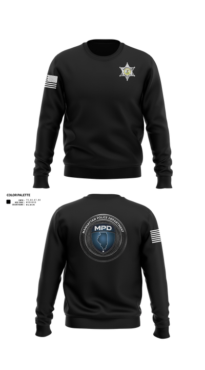 Manhattan Police Department 25505954 Crew Neck Sweatshirt - 140