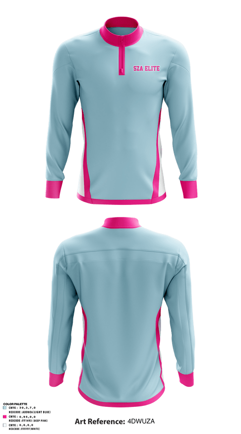 Quarter Zip Jacket, SZA ELITE, Men's Basketball, Teamtime, Team time, sublimation, custom sports apparel, team uniforms, spirit wear, spiritwear, sports uniforms, custom shirts, team store, custom team store, fundraiser sports, apparel fundraiser