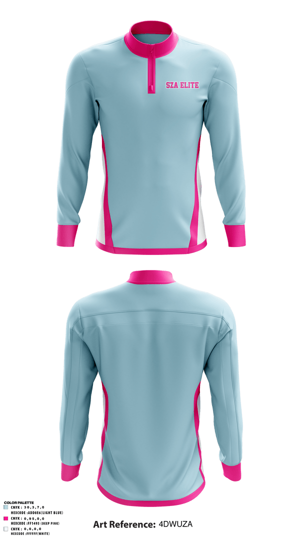 Quarter Zip Jacket, SZA ELITE, Men's Basketball, Teamtime, Team time, sublimation, custom sports apparel, team uniforms, spirit wear, spiritwear, sports uniforms, custom shirts, team store, custom team store, fundraiser sports, apparel fundraiser