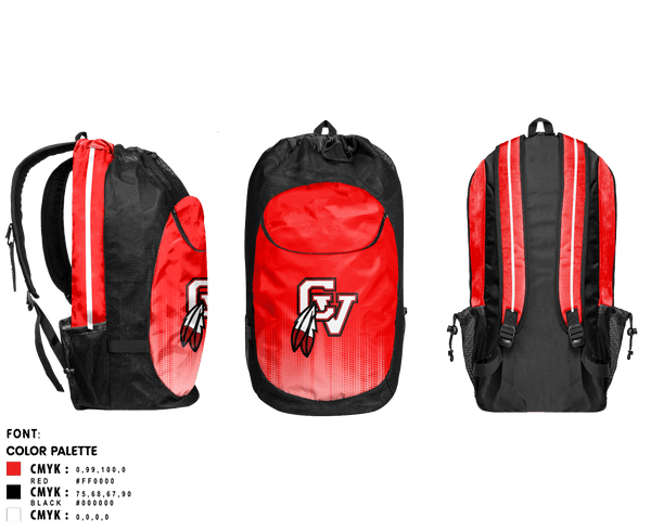 Gear Bag, Big Reds, Track & Field, Teamtime, Team time, sublimation, custom sports apparel, team uniforms, spirit wear, spiritwear, sports uniforms, custom shirts, team store, custom team store, fundraiser sports, apparel fundraiser