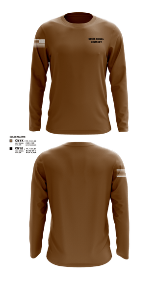 Long Sleeve Performance Shirt, 593rd Signal Company, Army, Teamtime, Team time, sublimation, custom sports apparel, team uniforms, spirit wear, spiritwear, sports uniforms, custom shirts, team store, custom team store, fundraiser sports, apparel fundraiser