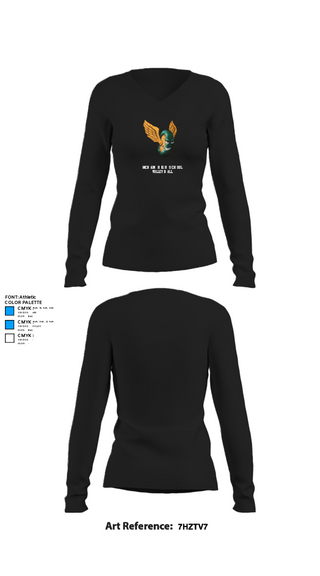 Women's Long Sleeve Vneck Shirt, McBain High School Volleyball, Women's Volleyball, Teamtime, Team time, sublimation, custom sports apparel, team uniforms, spirit wear, spiritwear, sports uniforms, custom shirts, team store, custom team store, fundraiser sports, apparel fundraiser