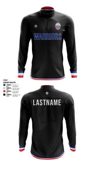 Quarter Zip Jacket, CTC MongrelsTeam Fishman, Men's Soccer, Teamtime, Team time, sublimation, custom sports apparel, team uniforms, spirit wear, spiritwear, sports uniforms, custom shirts, team store, custom team store, fundraiser sports, apparel fundraiser