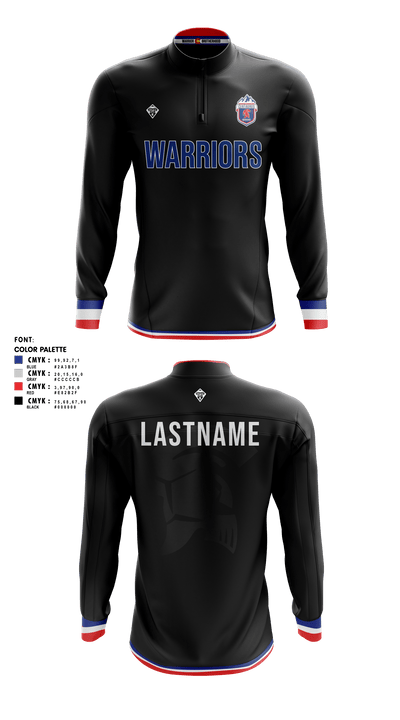 CENTAURUS HS SOCCER 3784649 Quarter Zip Jacket - 4