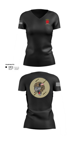 Women's Short Sleeve Vneck Shirt, Aco 1-111th secfor1-111 MTR renew, National Guard, Teamtime, Team time, sublimation, custom sports apparel, team uniforms, spirit wear, spiritwear, sports uniforms, custom shirts, team store, custom team store, fundraiser sports, apparel fundraiser