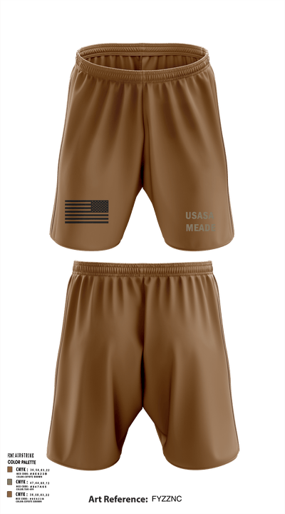 USASA Meade 16619506 Athletic Shorts With Pockets - 1