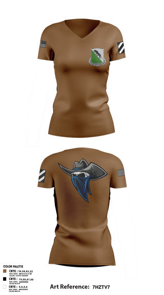 Women's Short Sleeve Vneck Shirt, A-Co 2-69AR, Army, Teamtime, Team time, sublimation, custom sports apparel, team uniforms, spirit wear, spiritwear, sports uniforms, custom shirts, team store, custom team store, fundraiser sports, apparel fundraiser