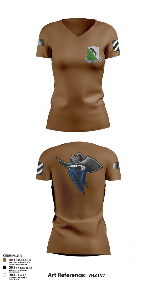 Women's Short Sleeve Vneck Shirt, A-Co 2-69AR, Army, Teamtime, Team time, sublimation, custom sports apparel, team uniforms, spirit wear, spiritwear, sports uniforms, custom shirts, team store, custom team store, fundraiser sports, apparel fundraiser