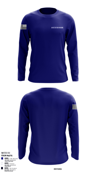 Long Sleeve Performance Shirt, AIRSTATION MIAMI, , Teamtime, Team time, sublimation, custom sports apparel, team uniforms, spirit wear, spiritwear, sports uniforms, custom shirts, team store, custom team store, fundraiser sports, apparel fundraiser