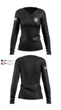Kankakee Twp Fire 68701952 Women's Long Sleeve V-neck Shirt - 100