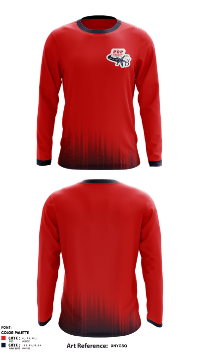 FYD Tampa Bay Pop Warner 49950340 Long Sleeve Performance Shirt - 1