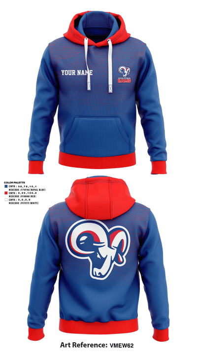 Greene Central Rams 3698079 Hoodie - 4
