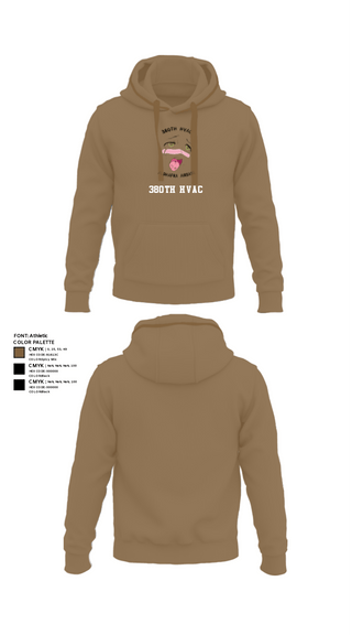 Hoodie, 380th HVAC, , Teamtime, Team time, sublimation, custom sports apparel, team uniforms, spirit wear, spiritwear, sports uniforms, custom shirts, team store, custom team store, fundraiser sports, apparel fundraiser
