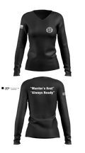 Warrior battalion 86966643 Women's Long Sleeve V-neck Shirt - 1
