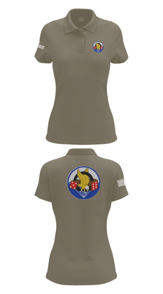Women's Short Sleeve Performance Polo, 506th PIR, Army, Teamtime, Team time, sublimation, custom sports apparel, team uniforms, spirit wear, spiritwear, sports uniforms, custom shirts, team store, custom team store, fundraiser sports, apparel fundraiser