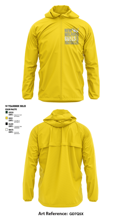 New Milford Bulls Football And Cheerleading 19489077 Windbreaker - 8