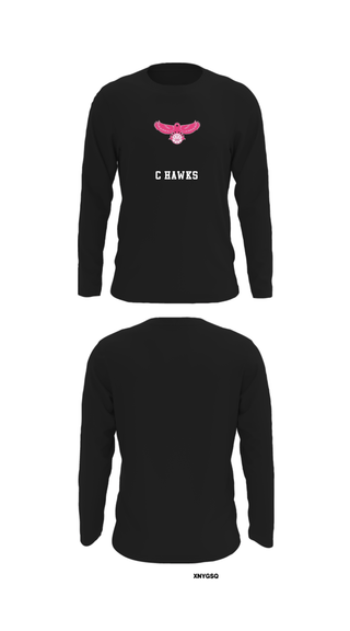 Long Sleeve Performance Shirt, C hawks, Men's Basketball, Teamtime, Team time, sublimation, custom sports apparel, team uniforms, spirit wear, spiritwear, sports uniforms, custom shirts, team store, custom team store, fundraiser sports, apparel fundraiser