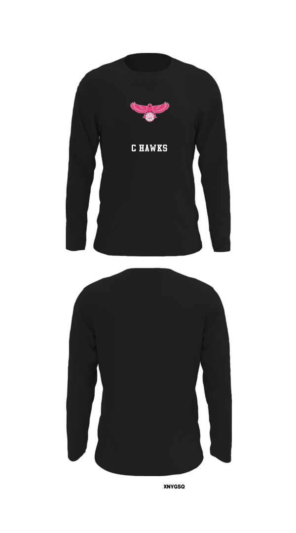 Long Sleeve Performance Shirt, C hawks, Men's Basketball, Teamtime, Team time, sublimation, custom sports apparel, team uniforms, spirit wear, spiritwear, sports uniforms, custom shirts, team store, custom team store, fundraiser sports, apparel fundraiser