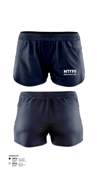 Women's Shorts, MTFPD Water Rescue Teams, Fire Department, Teamtime, Team time, sublimation, custom sports apparel, team uniforms, spirit wear, spiritwear, sports uniforms, custom shirts, team store, custom team store, fundraiser sports, apparel fundraiser