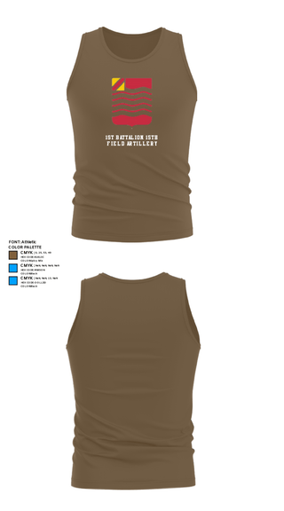 Tank Top, 1st Battalion 15th Field Artillery, Army, Teamtime, Team time, sublimation, custom sports apparel, team uniforms, spirit wear, spiritwear, sports uniforms, custom shirts, team store, custom team store, fundraiser sports, apparel fundraiser