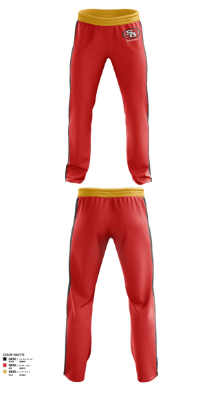 Sweatpants, Southbay 49ers 9(Villains), Football, Teamtime, Team time, sublimation, custom sports apparel, team uniforms, spirit wear, spiritwear, sports uniforms, custom shirts, team store, custom team store, fundraiser sports, apparel fundraiser