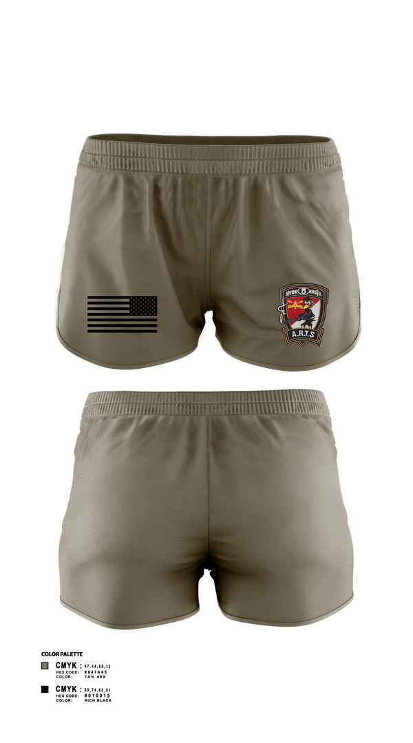 Women's Shorts, 3-6 Mafia, Army, Teamtime, Team time, sublimation, custom sports apparel, team uniforms, spirit wear, spiritwear, sports uniforms, custom shirts, team store, custom team store, fundraiser sports, apparel fundraiser