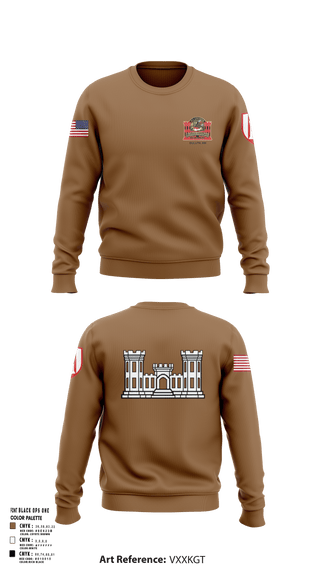 Crew Neck Sweatshirt, 612 Engineer Detachment, , Teamtime, Team time, sublimation, custom sports apparel, team uniforms, spirit wear, spiritwear, sports uniforms, custom shirts, team store, custom team store, fundraiser sports, apparel fundraiser
