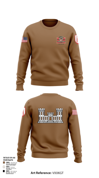 612 Engineer Detachment 46811813 Crew Neck Sweatshirt - 1