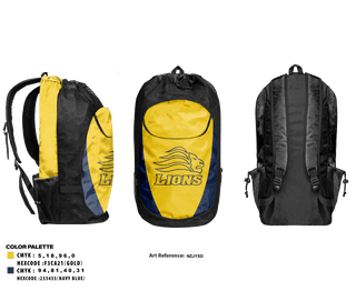 Gear Bag, Big Valley Christian High School Volleyball, Women's Volleyball, Teamtime, Team time, sublimation, custom sports apparel, team uniforms, spirit wear, spiritwear, sports uniforms, custom shirts, team store, custom team store, fundraiser sports, apparel fundraiser