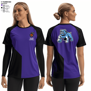 Women's Long Sleeve Vneck Shirt, wild dogs, Women's Basketball, Teamtime, Team time, sublimation, custom sports apparel, team uniforms, spirit wear, spiritwear, sports uniforms, custom shirts, team store, custom team store, fundraiser sports, apparel fundraiser