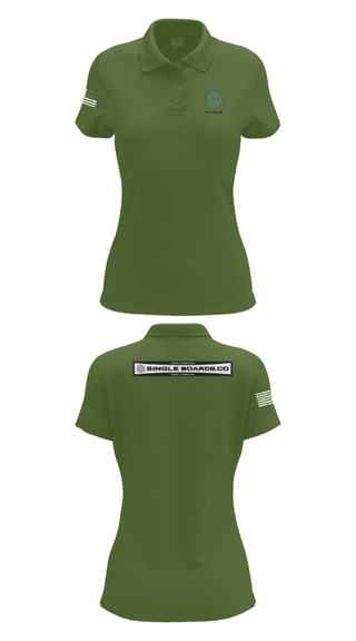 Women's Short Sleeve Performance Polo, Single Boards.co, E-Sports, Teamtime, Team time, sublimation, custom sports apparel, team uniforms, spirit wear, spiritwear, sports uniforms, custom shirts, team store, custom team store, fundraiser sports, apparel fundraiser