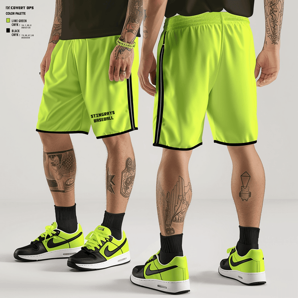 Athletic Shorts With Pockets, STINGRAYS, Baseball, Teamtime, Team time, sublimation, custom sports apparel, team uniforms, spirit wear, spiritwear, sports uniforms, custom shirts, team store, custom team store, fundraiser sports, apparel fundraiser