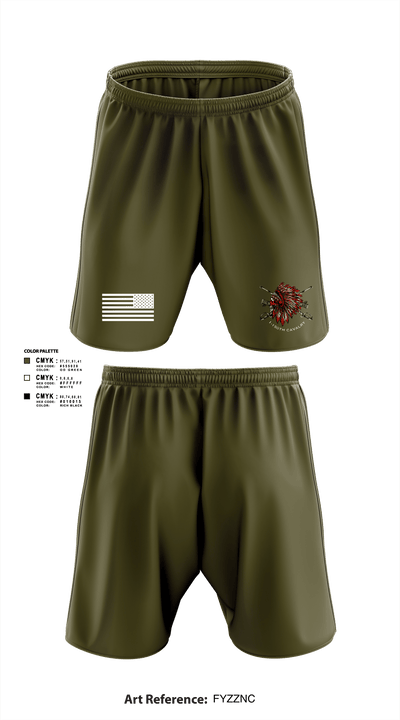 Apache Troop 1-150th 52177042 Athletic Shorts With Pockets - 2