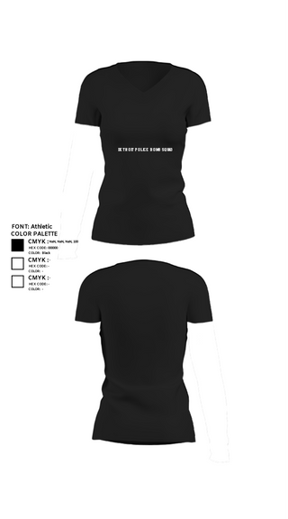 Women's Short Sleeve Vneck Shirt, Detroit Police Bomb Squad, Police, Teamtime, Team time, sublimation, custom sports apparel, team uniforms, spirit wear, spiritwear, sports uniforms, custom shirts, team store, custom team store, fundraiser sports, apparel fundraiser