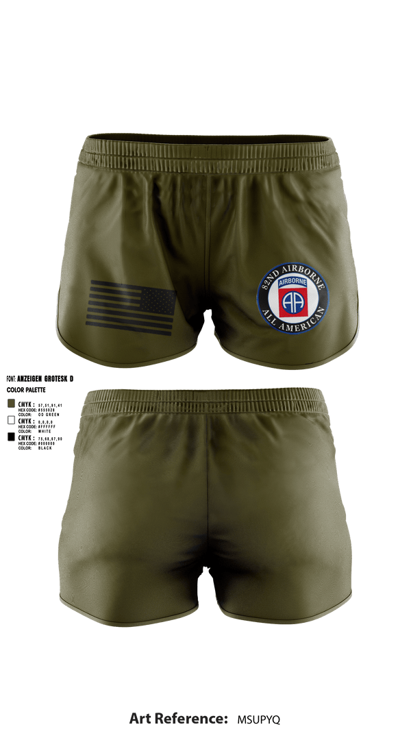 Ranger Panties, 82nd Airborne Division, Army, Teamtime, Team time, sublimation, custom sports apparel, team uniforms, spirit wear, spiritwear, sports uniforms, custom shirts, team store, custom team store, fundraiser sports, apparel fundraiser