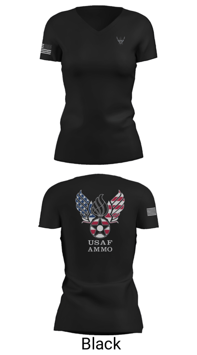 7th Munitions Sq 29669967 Women's Short Sleeve V-neck Shirt - 28
