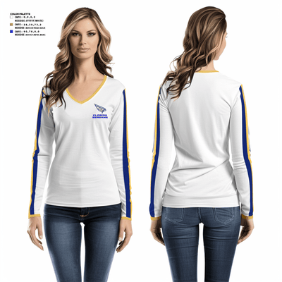 FLORIDA BEREANS 33268079 Women's Long Sleeve V-neck Shirt - 6