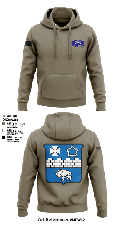 1-17 Infantry Regiment 55887987 Hoodie - 1