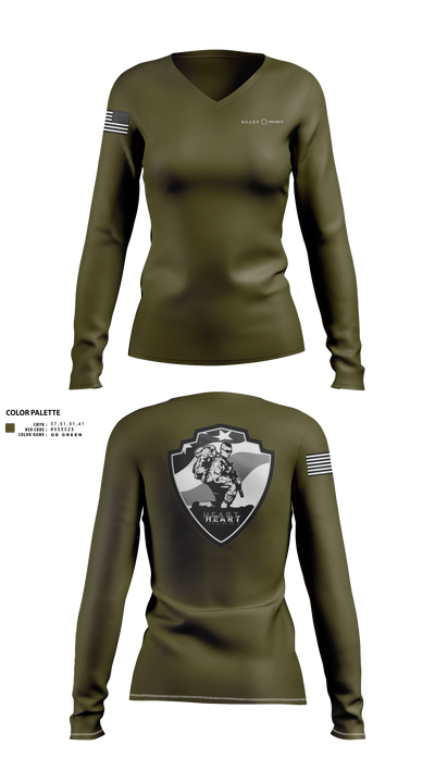 Non profit 52175357 Women's Long Sleeve V-neck Shirt - 21